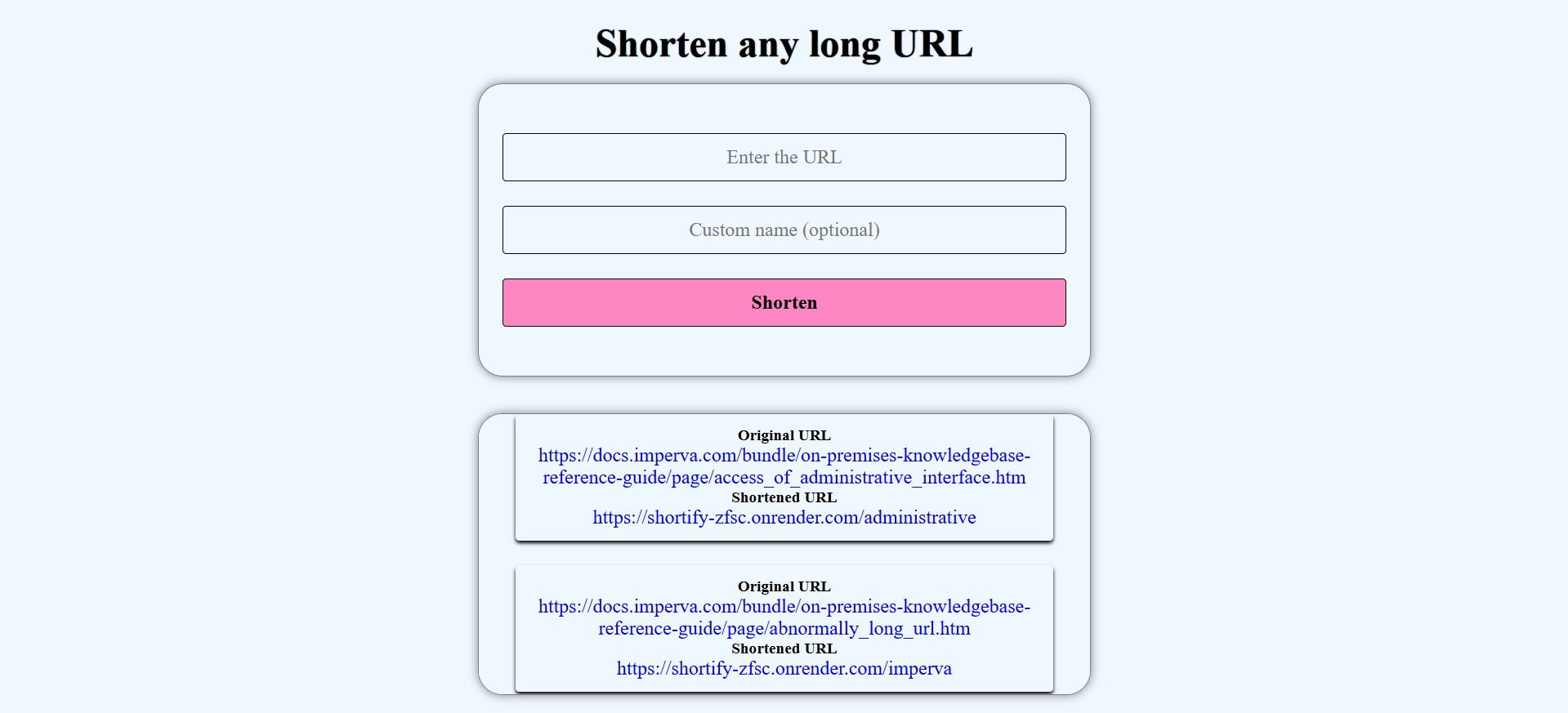 shortify